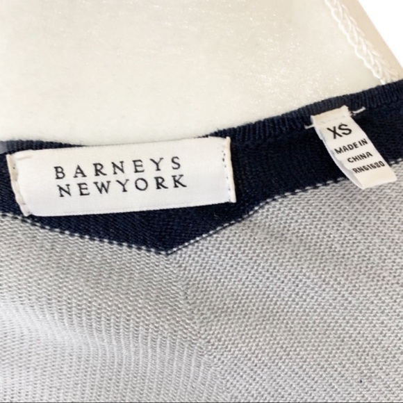 Barney’s Gray/Blue Stripe Handkerchief Cardigan - Picture 9 of 9